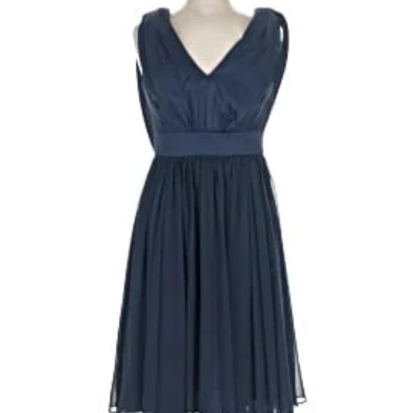Vera Wang Navy Dress - Picture 1 of 7